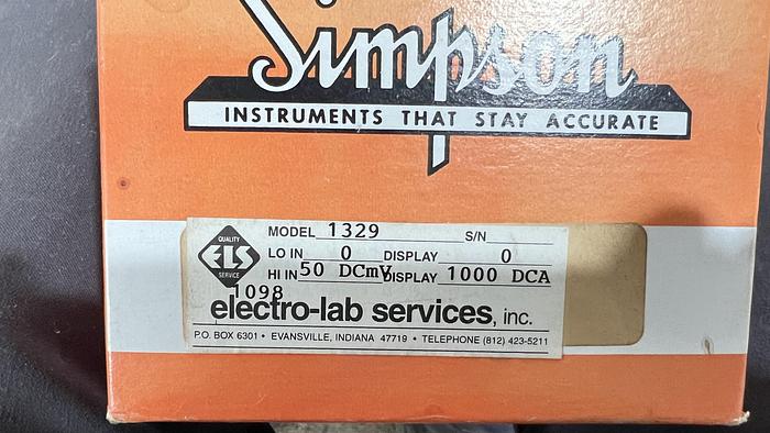 Used Simpson 1,000 Amp Analog Gauge