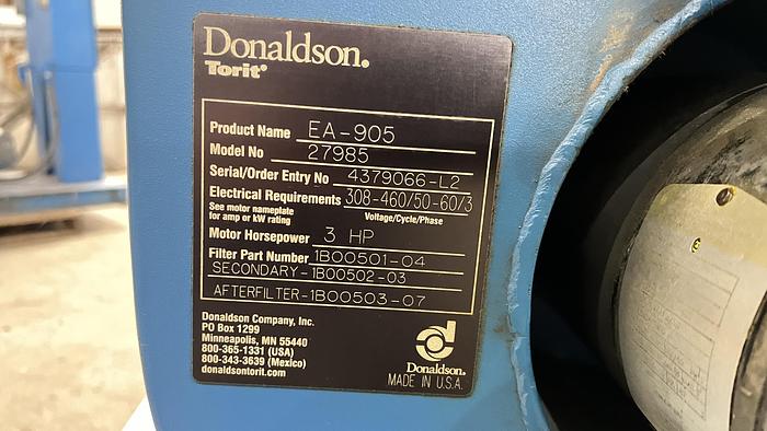 Used Donaldson Torit Regenerative Blower