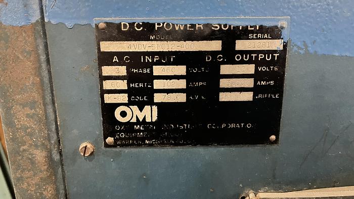 Used Udylite 12V 5,000A