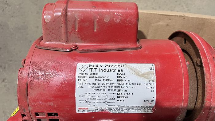 Used Bell & Gossett- Waste Pump