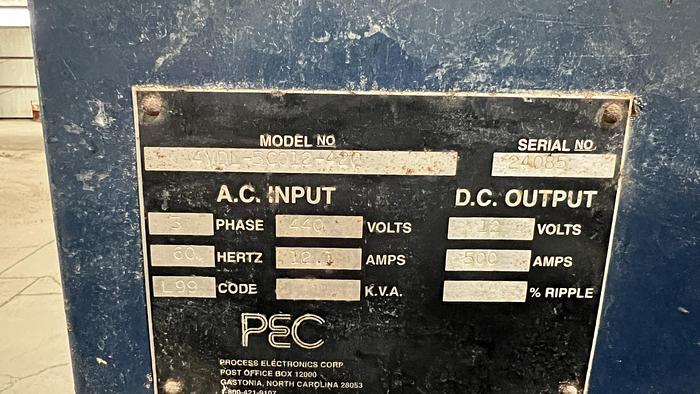 Used PEC 12V 500A
