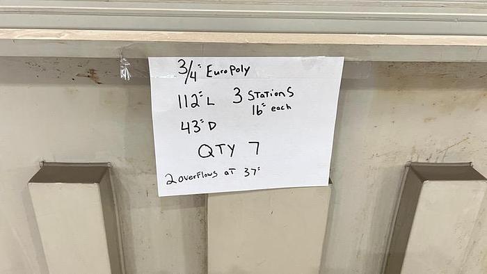 Used 3/4" EuroPoly-112x43D-(QTY 7)-Item#837