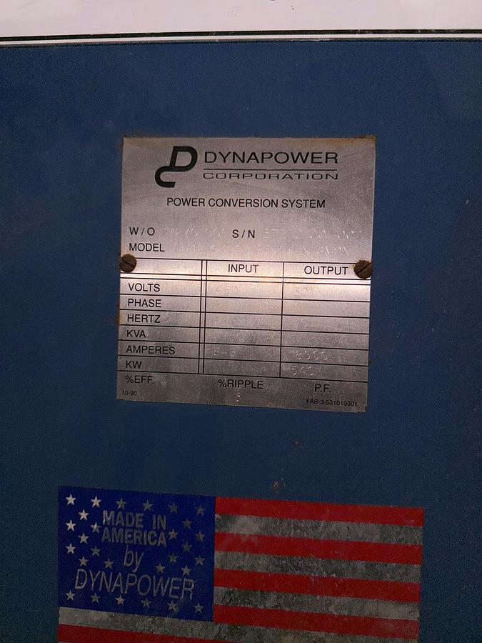 Used 18,000 A 30 V Dynapower