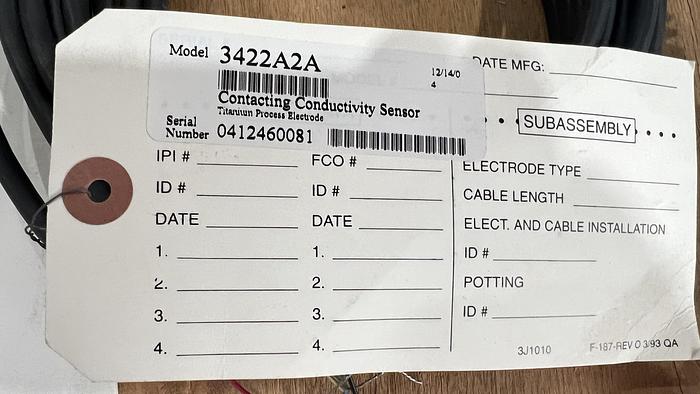 Used GLI International Conductivity / Resistivity Sensor