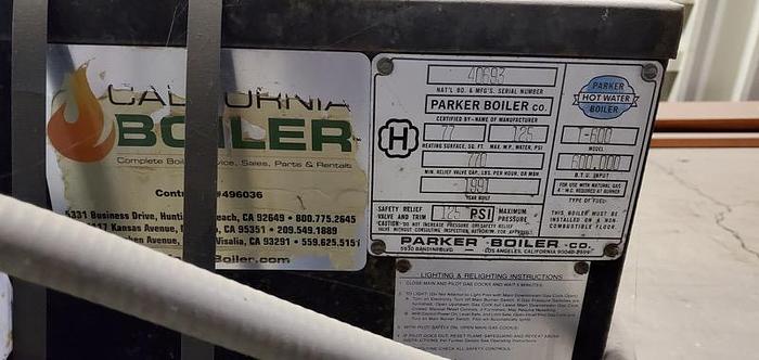 Used PARKER BOILER-Item#290