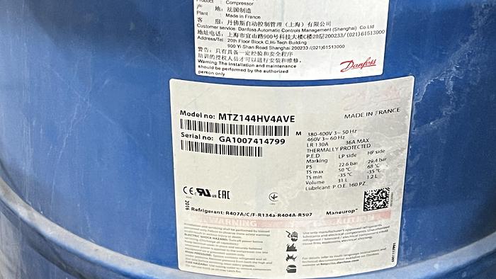 Used Danfoss Optyma Condensing Unit