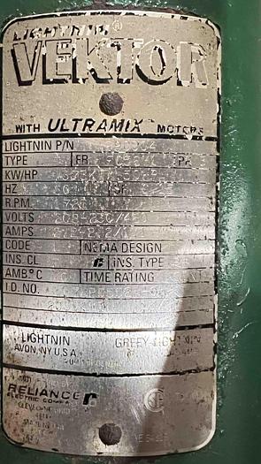 Used LIGHTNIN VEKTOR MIXER-Item#504