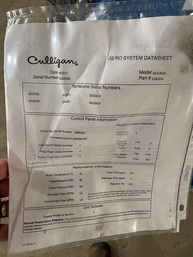 Used Culligan RO System-Item#357