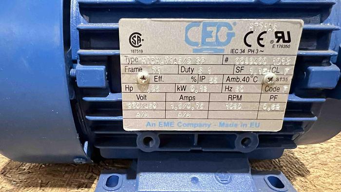 .25 HP CEG Motor-Item#661