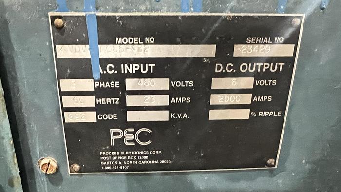 Used PEC 6V 2,000A