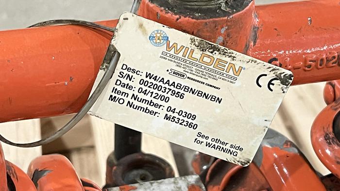 Used 1 1/2" Wilden #4- Aluminum/Poly