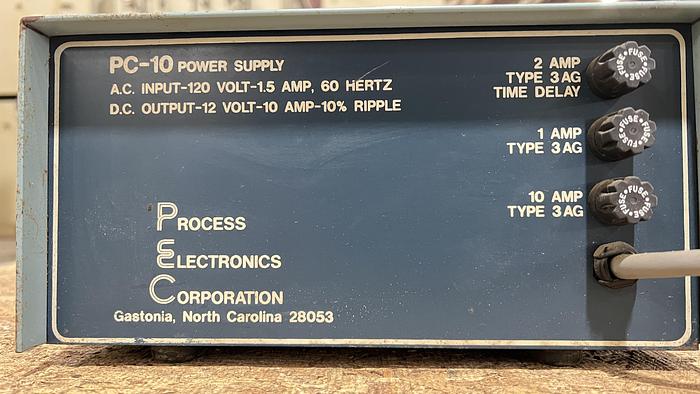 Used PEC Table Top Rectifier/ 10A 12V