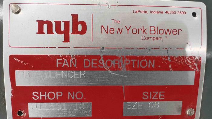 Used 7.5 HP New York Pressure Blower-Item#406