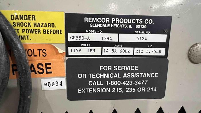 Used REMCOR- Liquid Cooling System-Item#408