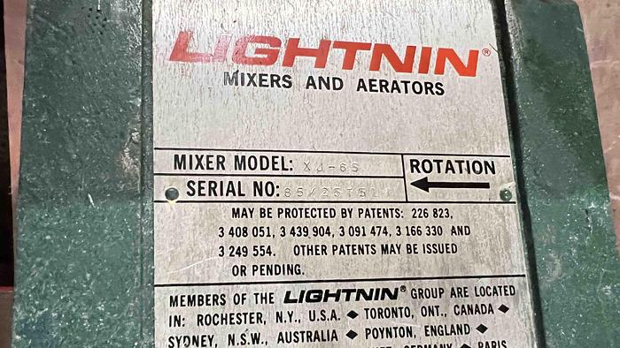 Used LIGHTNIN VEKTOR MIXER-Item#505