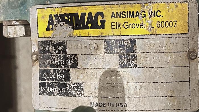 Used 1.5 Hp ANSIMAG Pump