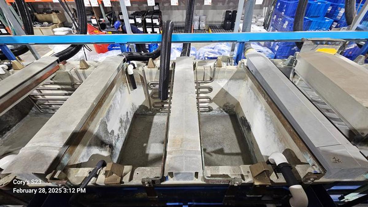 Used AUTOMATED TIN BARREL PLATING SYSTEM