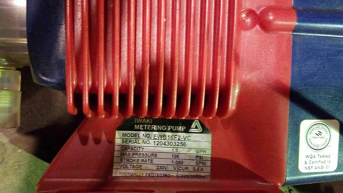 Used IWAKI METERING PUMPS-Item#247