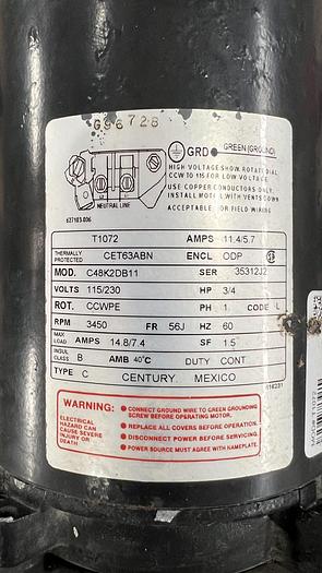 Used 3/4 HP Goulds Pump