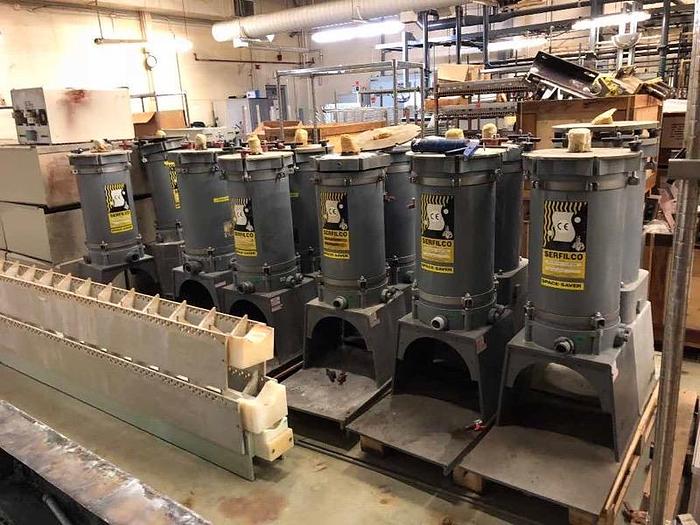 Used LARGE Railrider-Type Rack Plating Line- Item#233