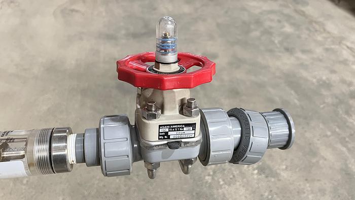 Used Asahi True Union Diaphragm Valves