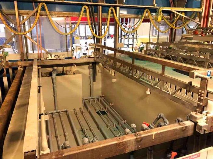 Used 3 Hoist Automated Line For Anodizing, Plating, etc. -Item#239