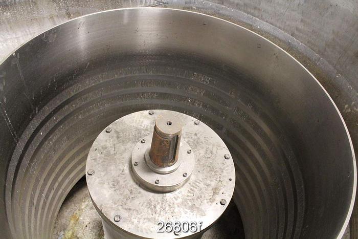 Used Bird Escher Wyss 900 Bird Escher Wyss 900 Thick Stock Pressure Screen, 316 Stainless Steel, Basket Slot Size 0.010", Mechanical Seal, 427 Rpm, Lobed Rotor #26806