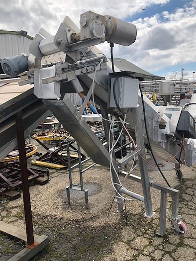 Used AIM 12'' Wide x 12' Long Intralox Elevator/ Conveyor