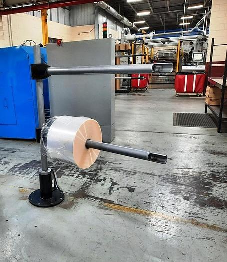 Used 76" WIDE CAMERON DUPLEX CANTILEVERED SLITTER REWINDER