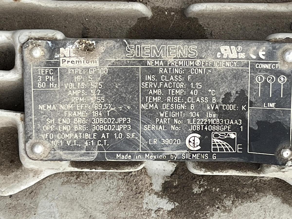 Used Siemens 1LEEE11CB313AA3