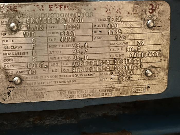 Used Toshiba 6K4100L1C101S0