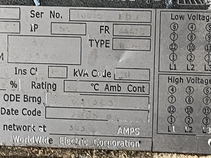 Used Worldwide WWE-125-36-444TS