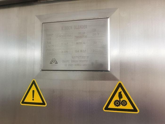 15 Cu. Ft Ribbon Blender for Dry Powder Mixer