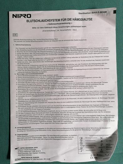 Gebraucht Nipro Blutschlauchsystem
