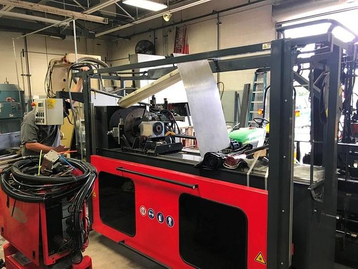 Used FRONIUS 21" X 60" X 150 KG SERVO DRIVEN CYLINDERICAL PIECE PART WELDING CELL