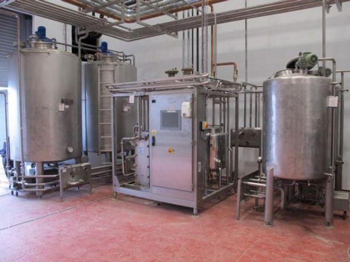 Used 2011 1,000 Litre Per Hour Skid Mounted Cream Pasteuriser