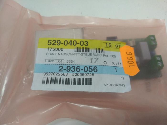 5 Stück Phasenabschnitt Steuerung PAD 500 Conrad, in Kunststoffbox, neu -70%