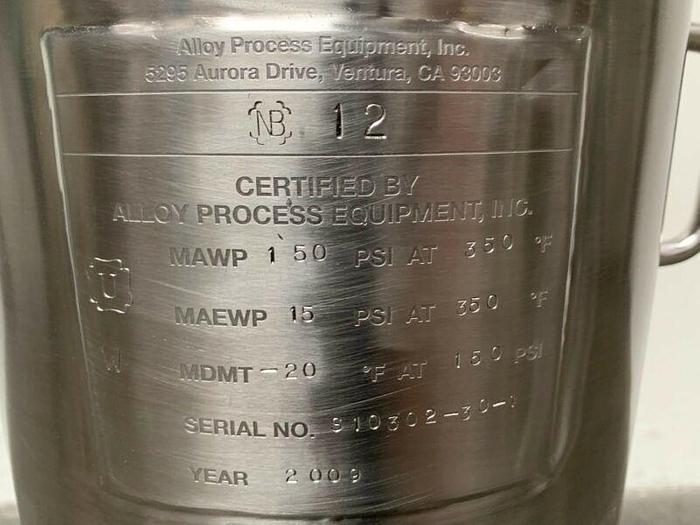 Used Cuno 7ZWB2 316L Stainless Steel Cartridge Filter Housing 150PSI @176°C