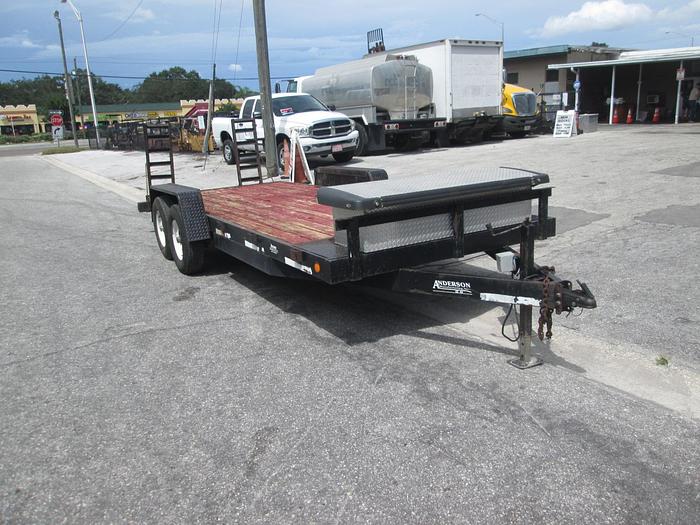 Used 2002 7x20 Anderson Equipment Trailer