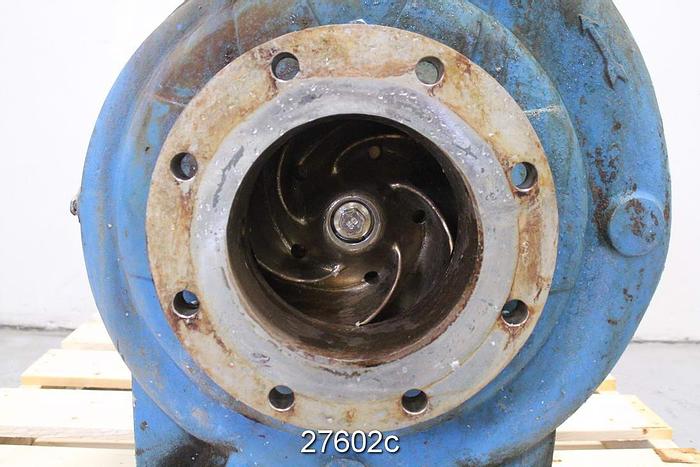 Used Goulds 3175 Goulds 3175 M, 6X8X18, 5 Vane Impeller, 15" Impeller Diameter, Stainless Steel Impeller, Stainless Steel Casing, Stainless Steel Stuffing Box, Stainless Steel Suction Side Plate, Dynamic Seal. #27602