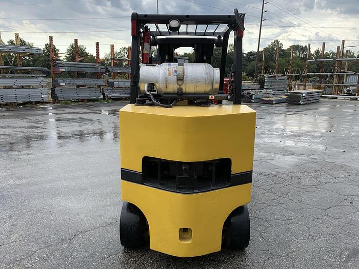 Used 12,000 POUND GLC120VXPRS YALE MODEL W/ 72" BOLZONI ROLL CLAMP MFG. 2013 1,800 HOURS
