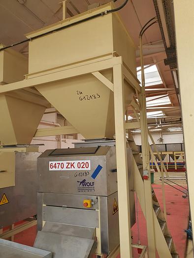Used Almond stick machine PEHA, Germany Type H1-04-600 with approx. 600 mm working width.