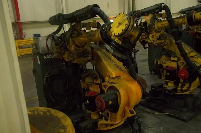 Used FANUC ROBOT LIQUIDATION SALE R2000iB/210F ROBOTS WITH R30iA CONTROLLERS (400) LOW HOUR UNITS AVAILABLE