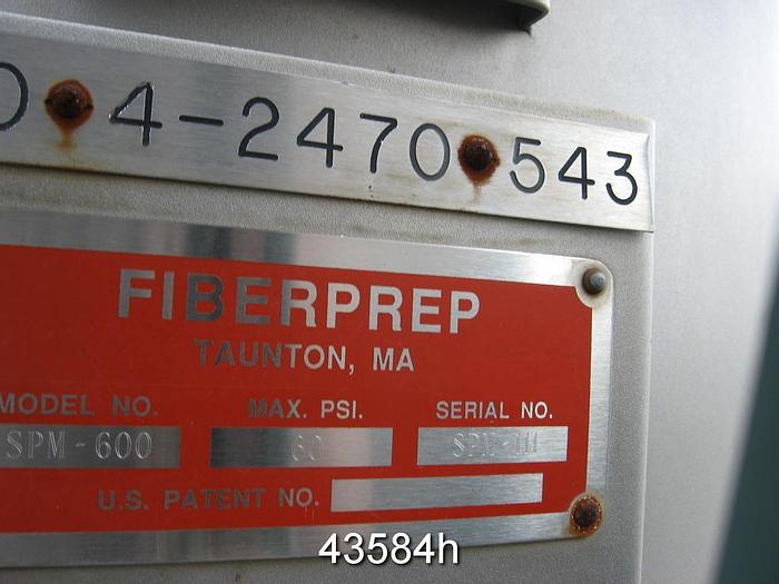 Used Fiberprep SPM-600 Pressure Screen, Basket Slotted .010" #43584