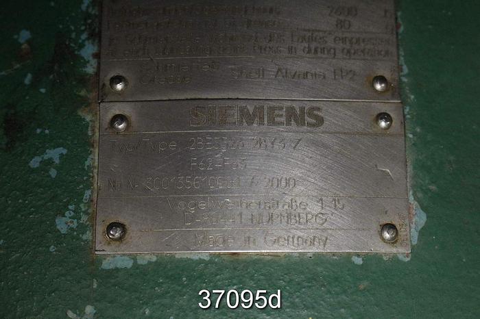 Used Siemens 2BE3526-2BY3-Z F62+F63 Vacuum Pump #37095