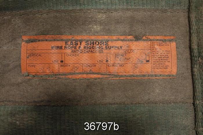 Used East Shore Wire Sling 4' Length, 20" Width, V-Basket 5000 Lbs #36797