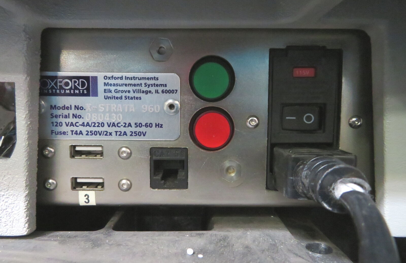 Used Oxford Instruments X-Strata 960 Coating Thickness Measurement Instrument