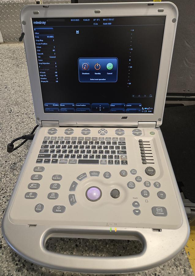 Used Mindray M7 Portable Ultrasound - 3 Transducers & Carry Case