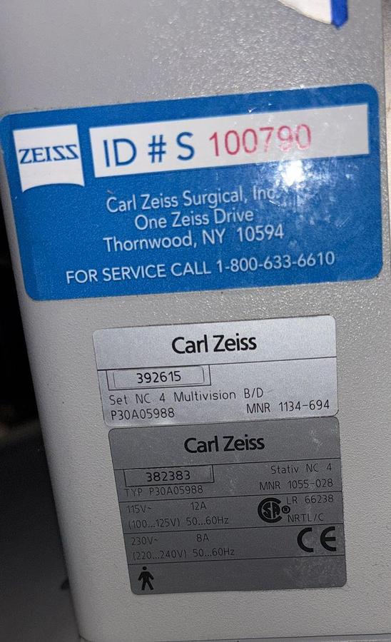 Refurbished Zeiss OPMI CS Neuro - Spine Surgical Microscope w/NC4 Stand *REFURBISHED*
