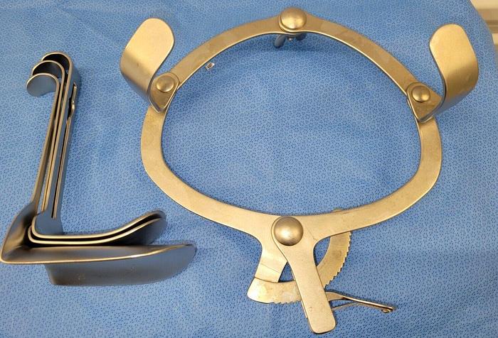 Used OB/GYN Surgical O'Sullivan O'Connor Abdominal Retractor Set w/3 Blades